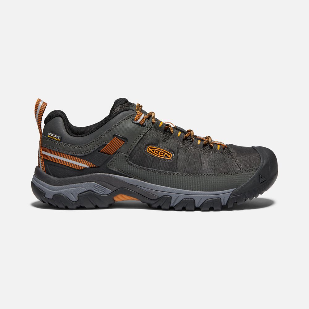 Zapatos de Seguridad Keen Mexico Negros/Dorados - Hombre Targhee Exp Waterproof - PO2835691